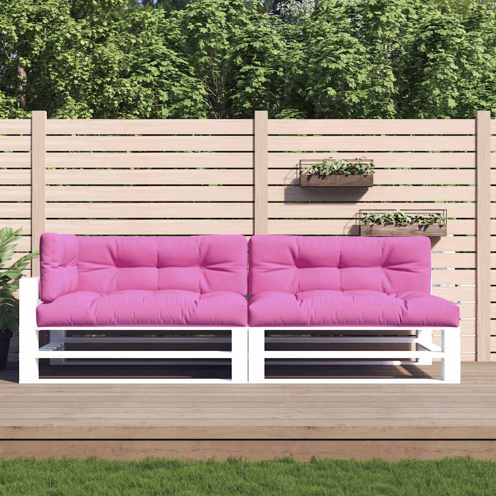 VidaXL Palettenkissen 5 Stück Stoff rosa
