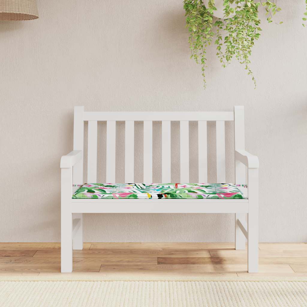VidaXL Gartenbankauflage 120x50x4 cm Oxford-Stoff mehrfarbig