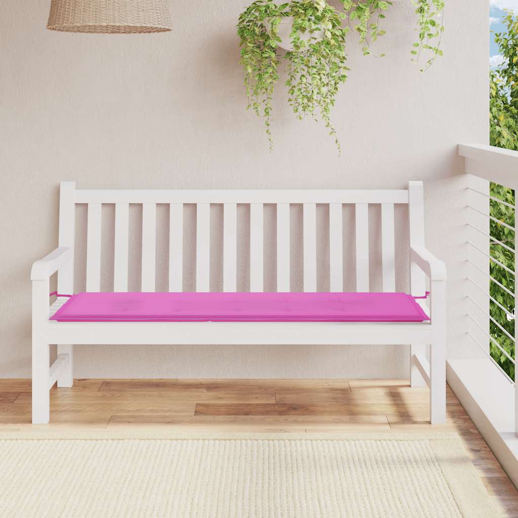 VidaXL Gartenbankauflage 150x50x4 cm Oxford-Stoff rosa