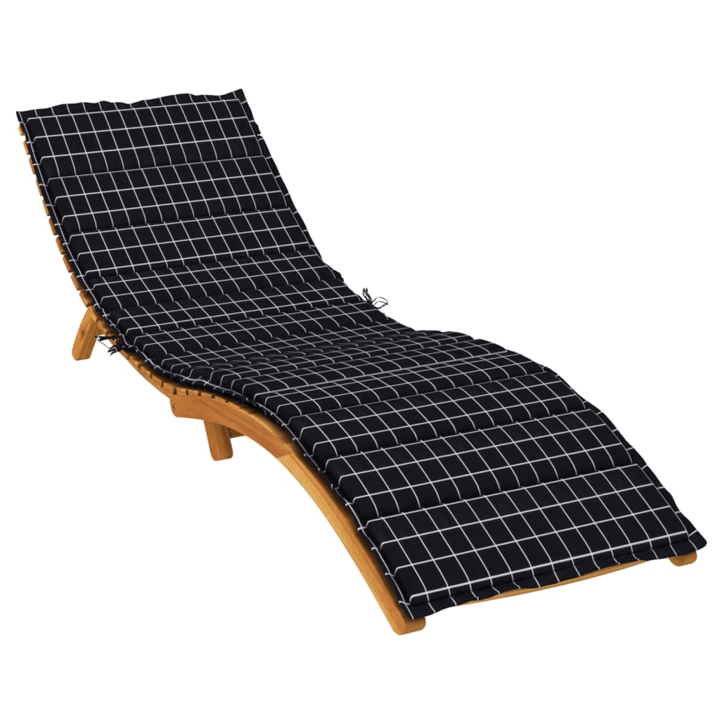 Vidaxx Liegekissen Rautenmuster Oxfordstoff schwarz