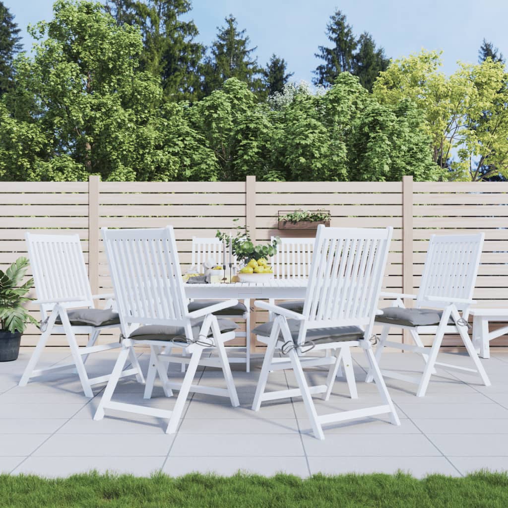 Vidaxx Stuhlkissen 6 Stück 50x50x7 cm Oxford-Stoff grau