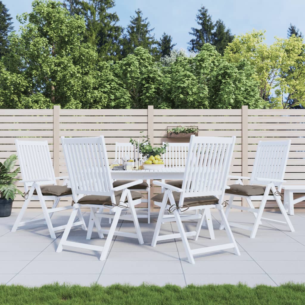 VidaXL Palettenkissen 6 Stück 50x50x7 cm Oxford-Stoff Taupe