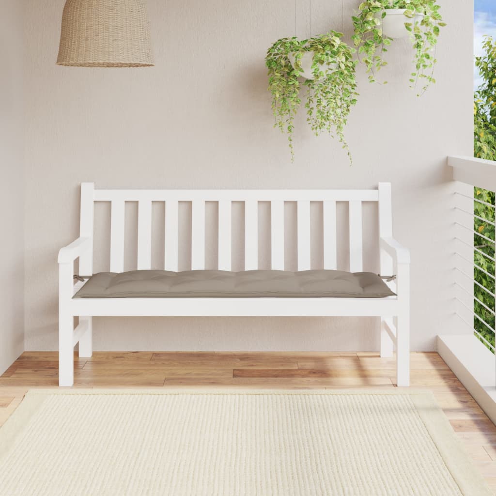Vidaxx Gartenbankauflage 150x50x7 cm Oxford-Stoff taupe