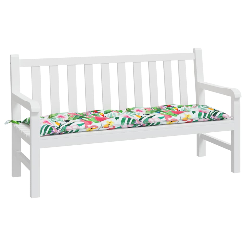 VidaXL Gartenbankauflage 150x50x7 cm Oxford-Stoff mehrfarbig