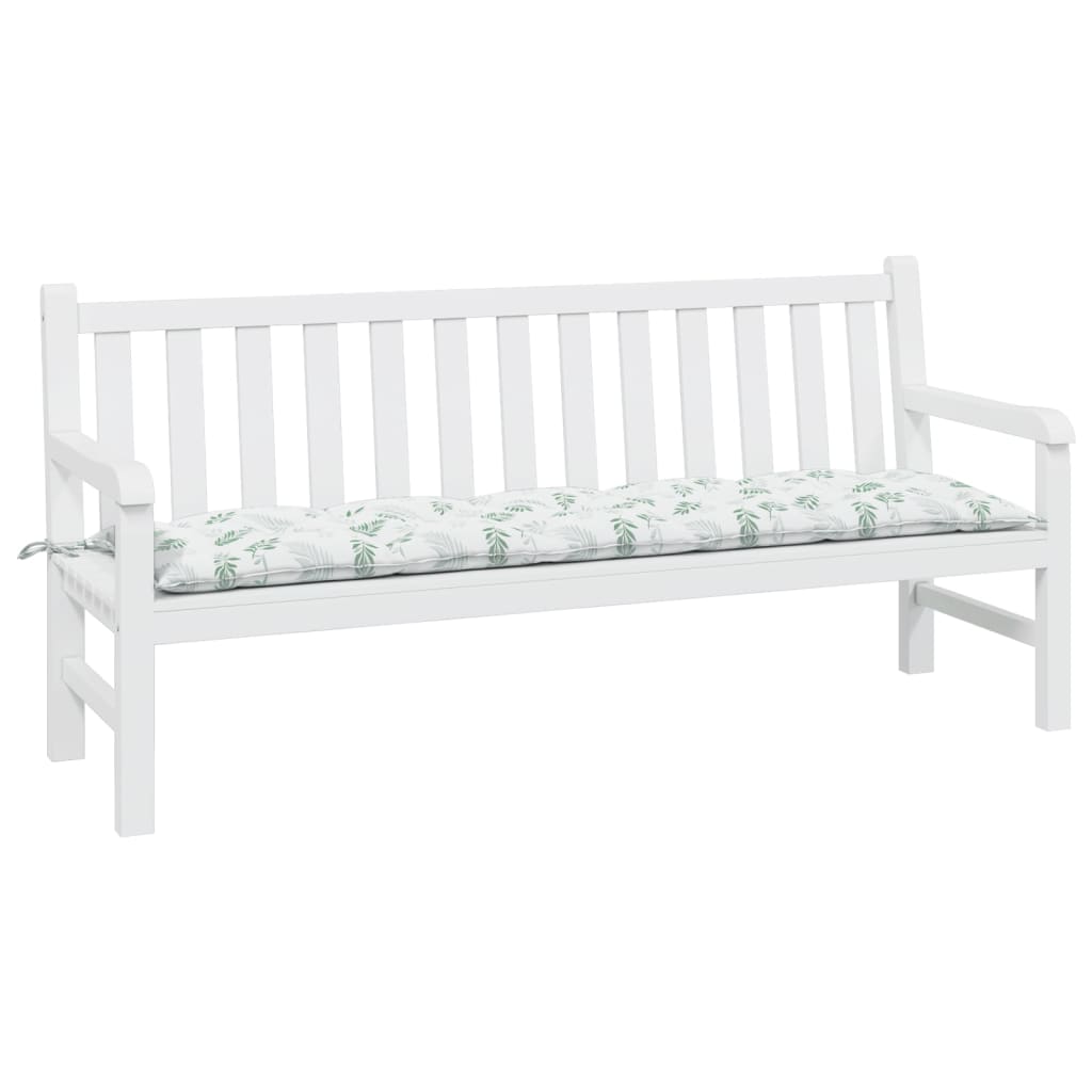 Vidaxx Gartenbankauflage 180x50x7 cm Oxford-Stoff mit Blattmuster
