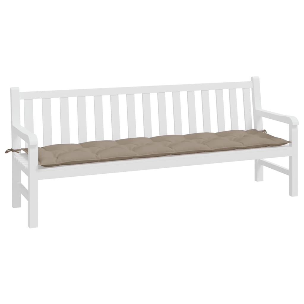 Vidaxx Gartenbankauflage 200x50x7 cm Oxford-Stoff taupe