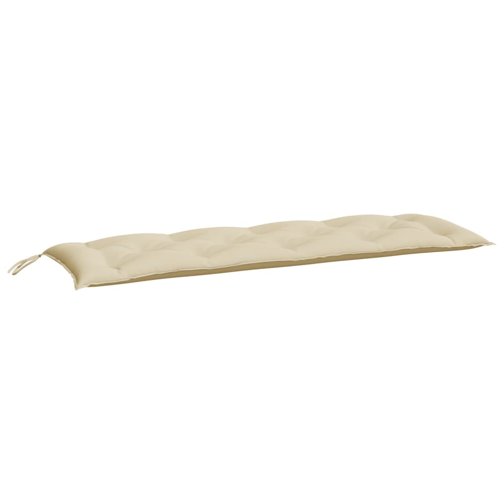Vidaxx Gartenbankauflagen 2 Stück 150x50x7 cm Oxford-Stoff beige