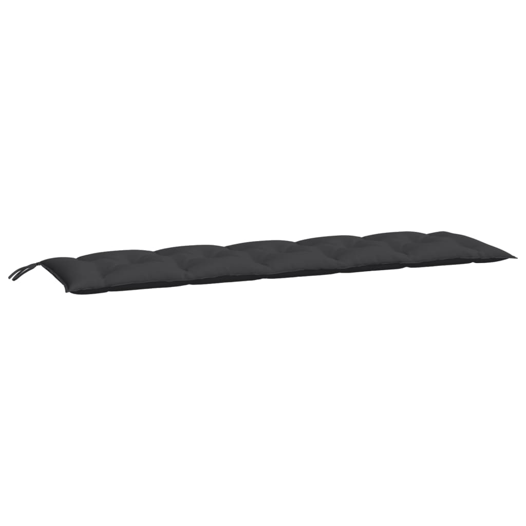 Vidaxx Gartenbankauflagen 2 Stück 180x50x7 cm Oxford-Stoff schwarz