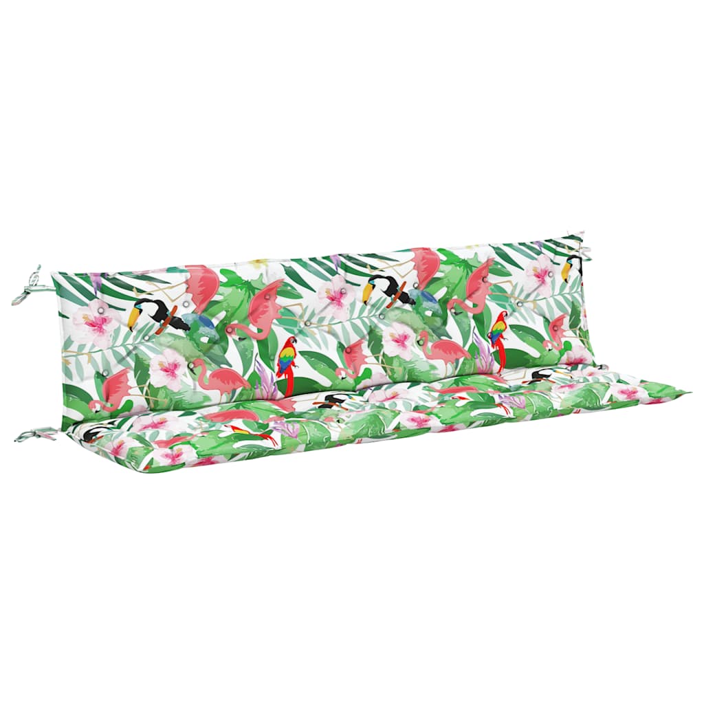 Vidaxx Gartenbankauflagen 2 Stück 200x50x7 cm Stoff mehrfarbig
