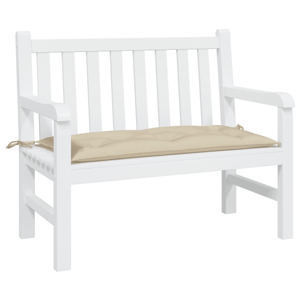 VidaXL Gartenbankauflage 110x50x7 cm Oxford-Stoff beige