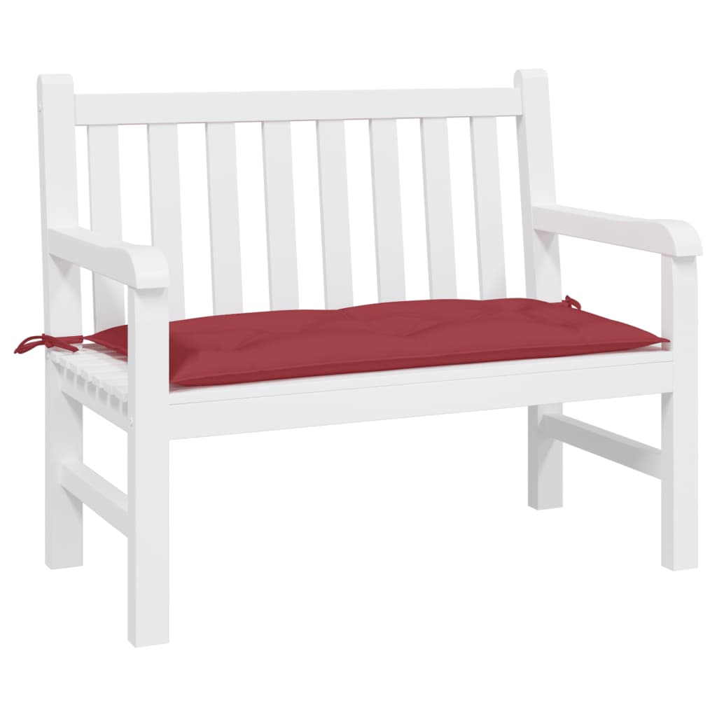 Vidaxx Gartenbankauflage 110x50x7 cm Oxfordstoff weinrot