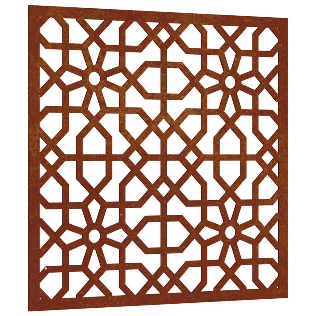 VidaXL Wanddekoration Garten Maurisches Design 55x55 cm Cortenstahl