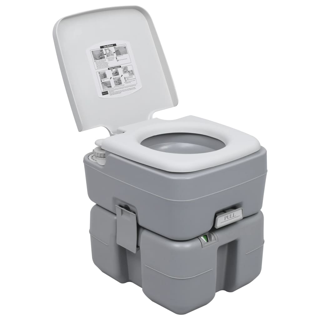 VidaXL Camping-Toiletten- und Wassertank-Set tragbar