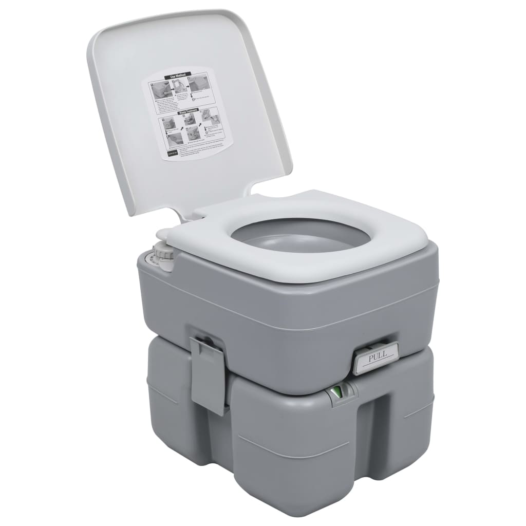 VidaXL Campingtoilette und Waschbecken mit Wassertank