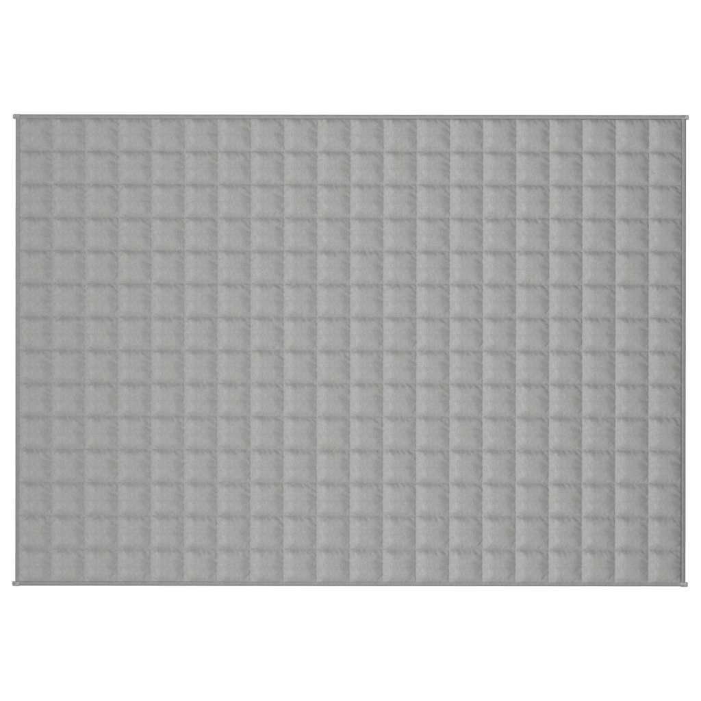 Vidaxx Gewichtsdecke 140x200 cm 6 kg Stoff grau