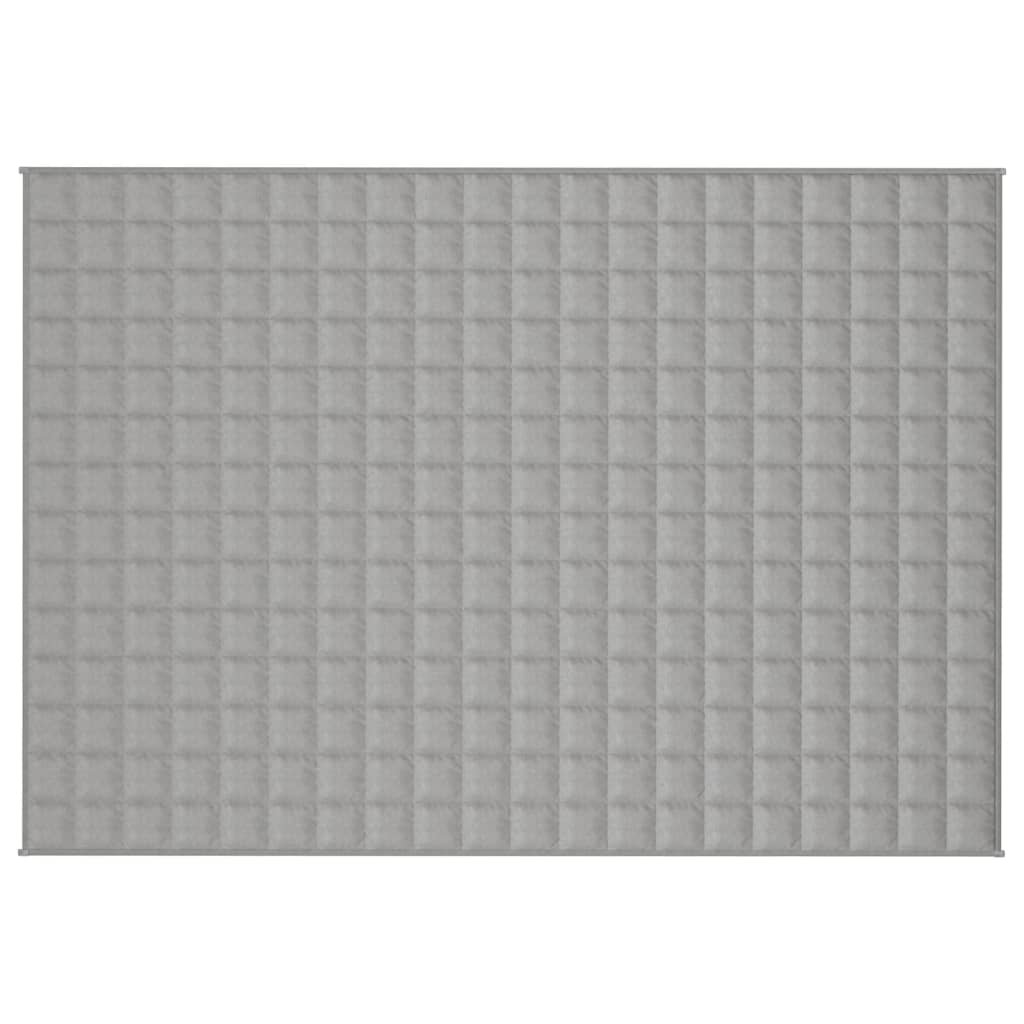 Vidaxx Gewichtsdecke 135x200 cm 10 kg Stoff grau