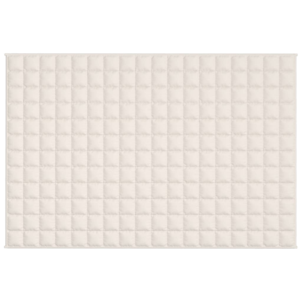 Vidaxx Gewichtsdecke 122x183 cm 5 kg Stoff hellcreme