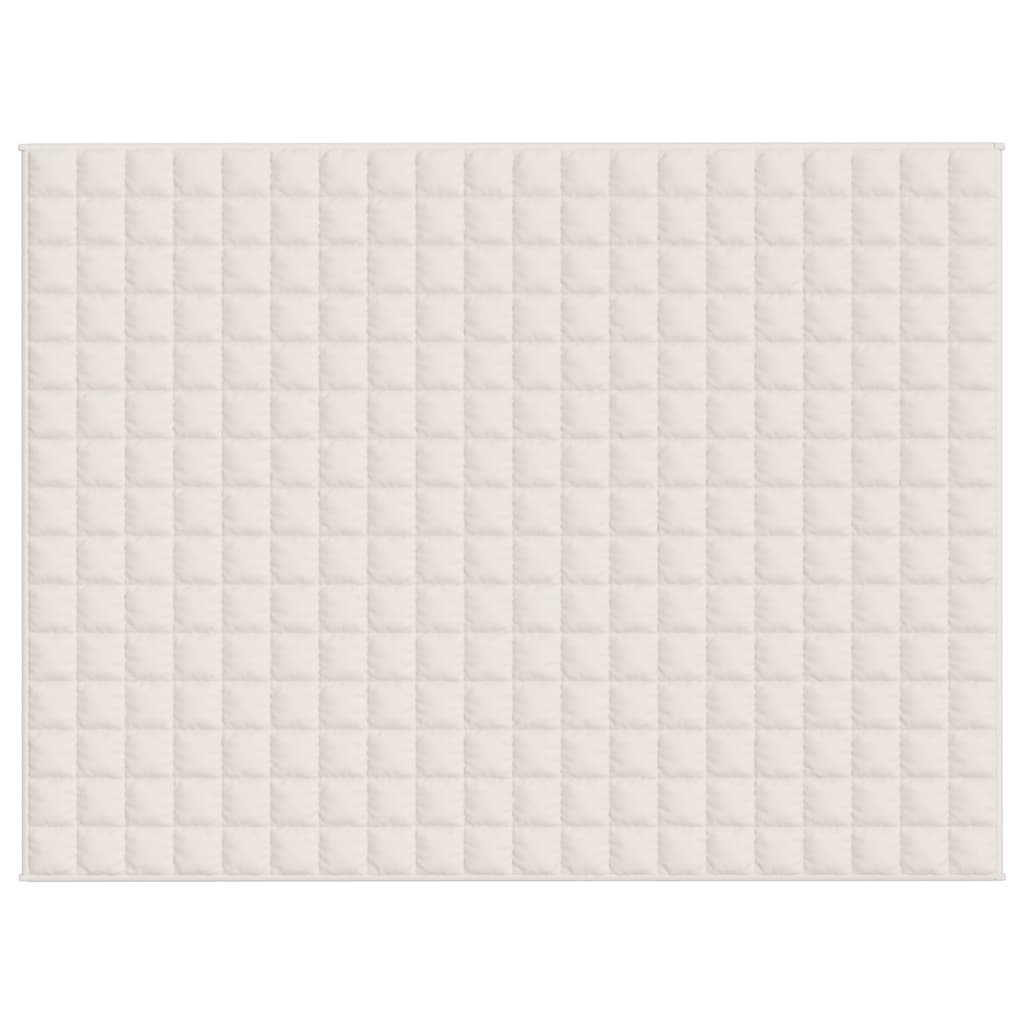 Vidaxx Gewichtsdecke 152x203 cm 7 kg Stoff hellcreme