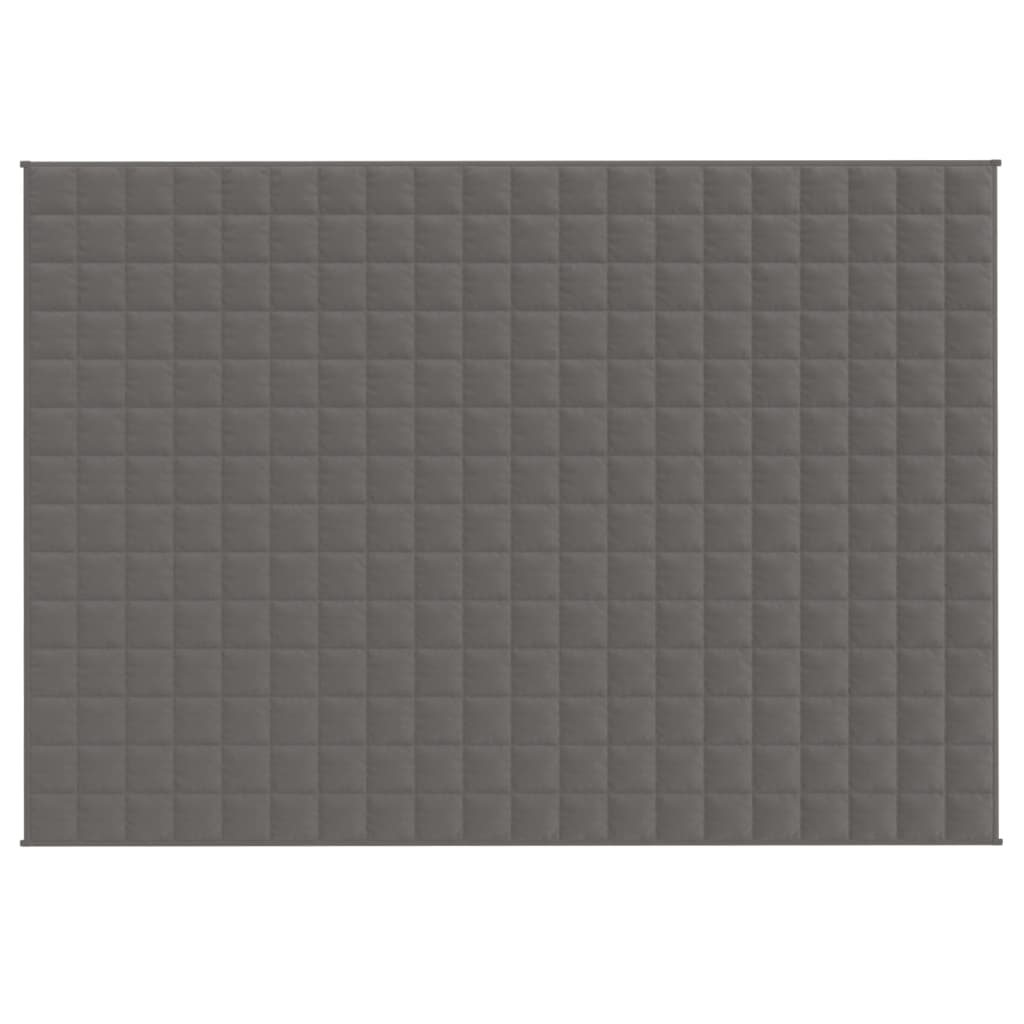 Vidaxx Gewichtsdecke 140x200 cm 6 kg Stoff grau