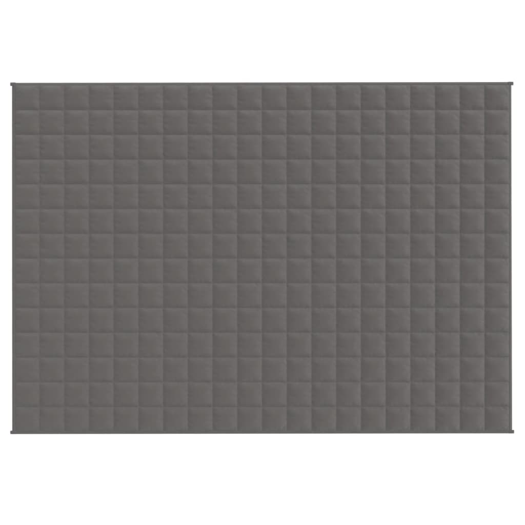 Vidaxx Gewichtsdecke 137x200 cm 10 kg Stoff grau
