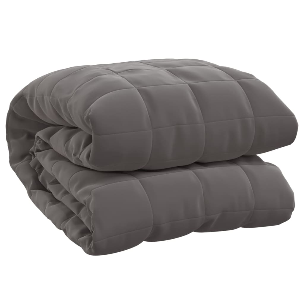 Vidaxx Gewichtsdecke 152x203 cm 7 kg Stoff grau