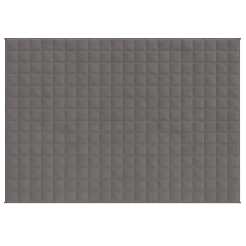 Vidaxx Gewichtsdecke 152x203 cm 7 kg Stoff grau