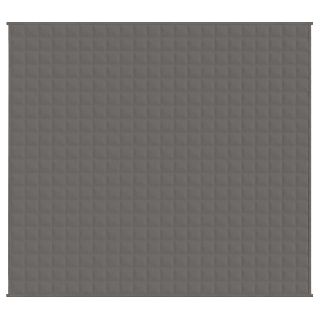 Vidaxx Gewichtsdecke 200x220 cm 9 kg Stoff grau