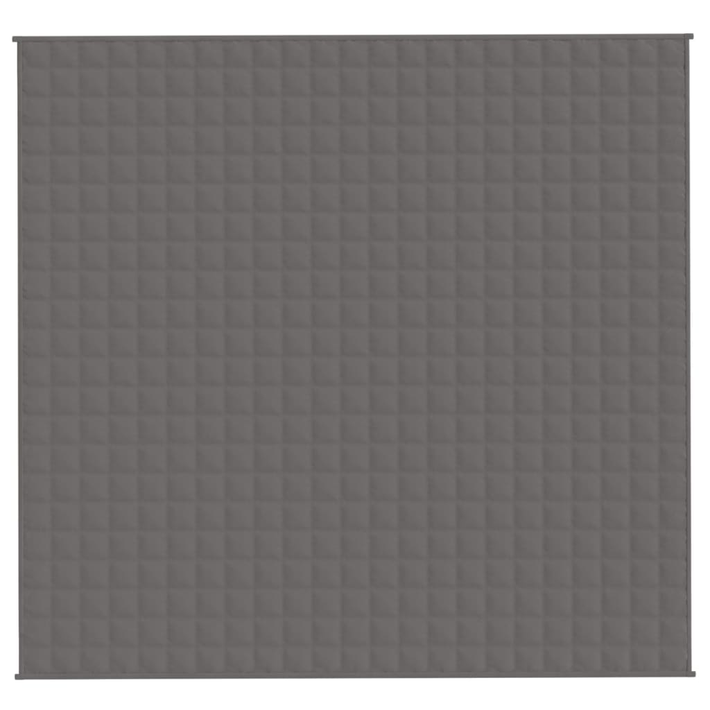 Vidaxx Gewichtsdecke 220x230 cm 15 kg Stoff grau