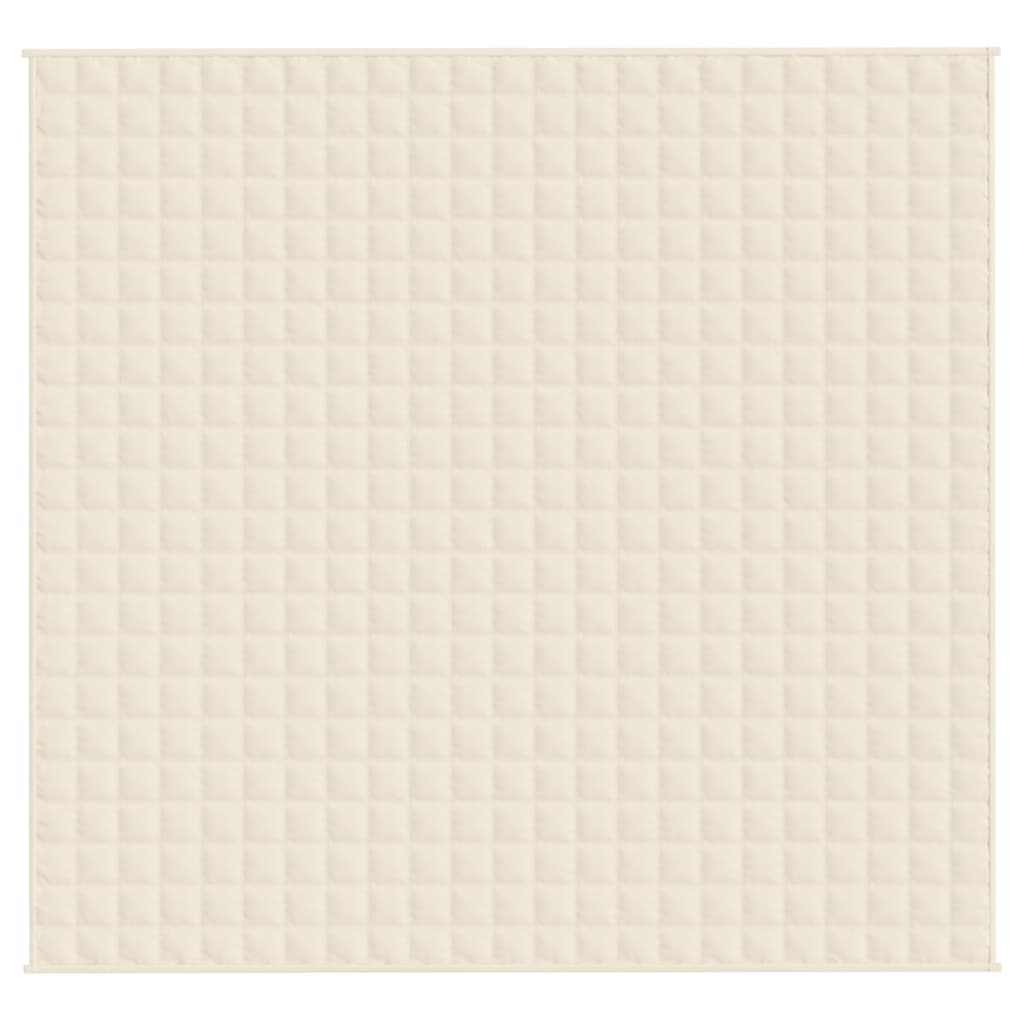 Vidaxx Gewichtsdecke 220x230 cm 11 kg Stoff hellcreme