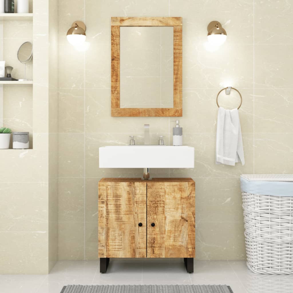 VidaXL-Spiegel 70x50 cm aus massivem Mangoholz und Glas