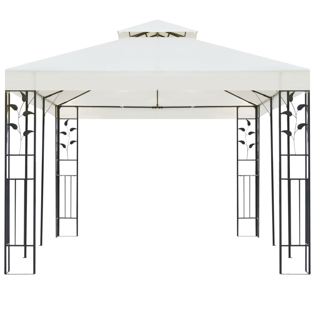 VidaXL Pavillon mit Doppeldach 6x3 m weiß