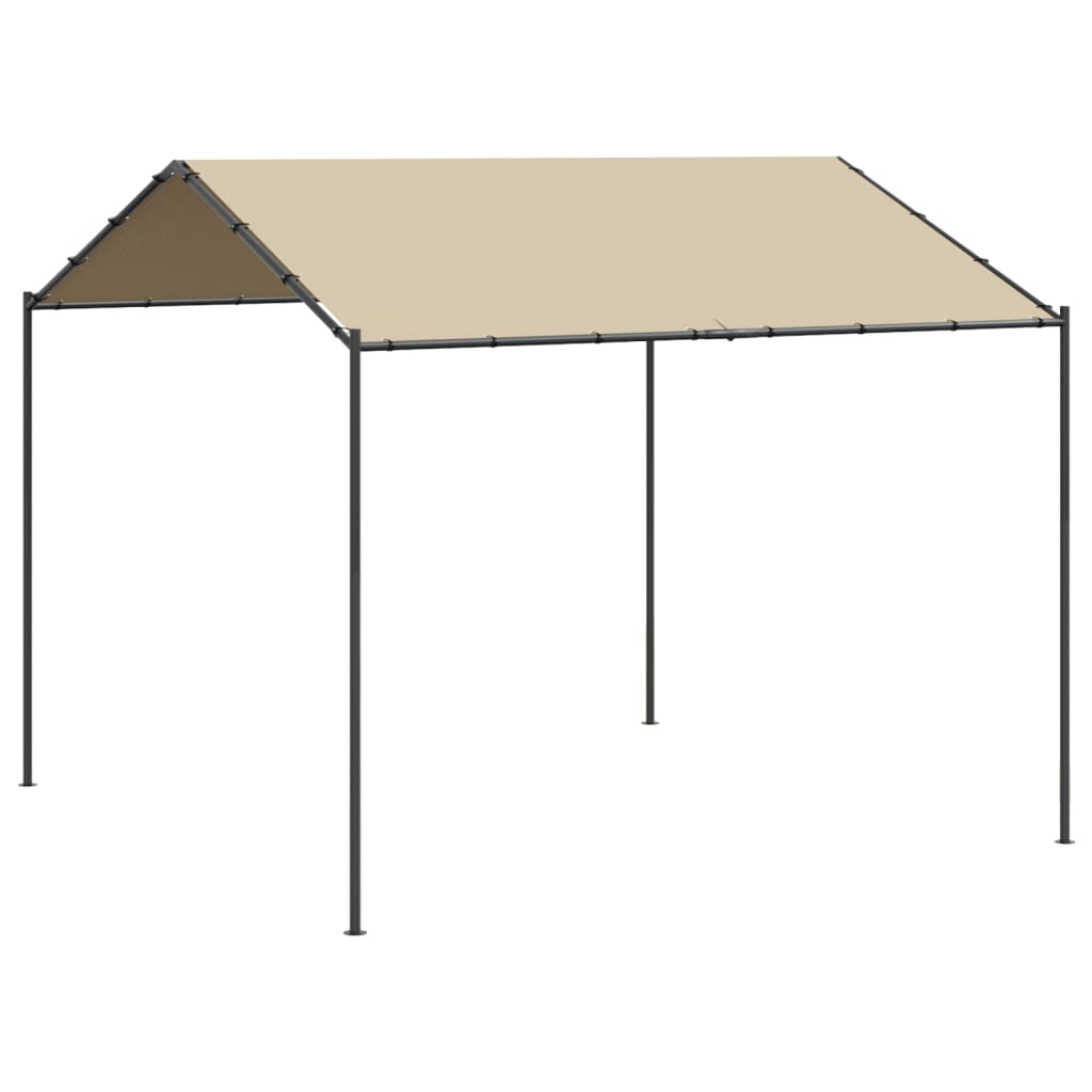 Vidaxxl Gartenpavillon 3x3 m Stahl und Stoff beige