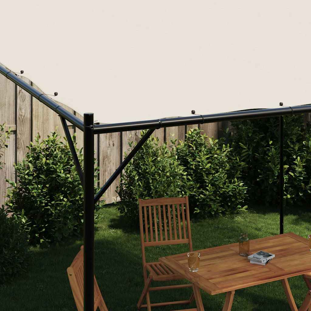 Vidaxx Pavillon 4x4 m 180 g m² Stoff und Stahl weiß