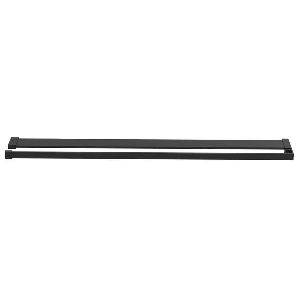 Vidaxx Duschregal für begehbare Duschwand 115 cm Aluminium schwarz