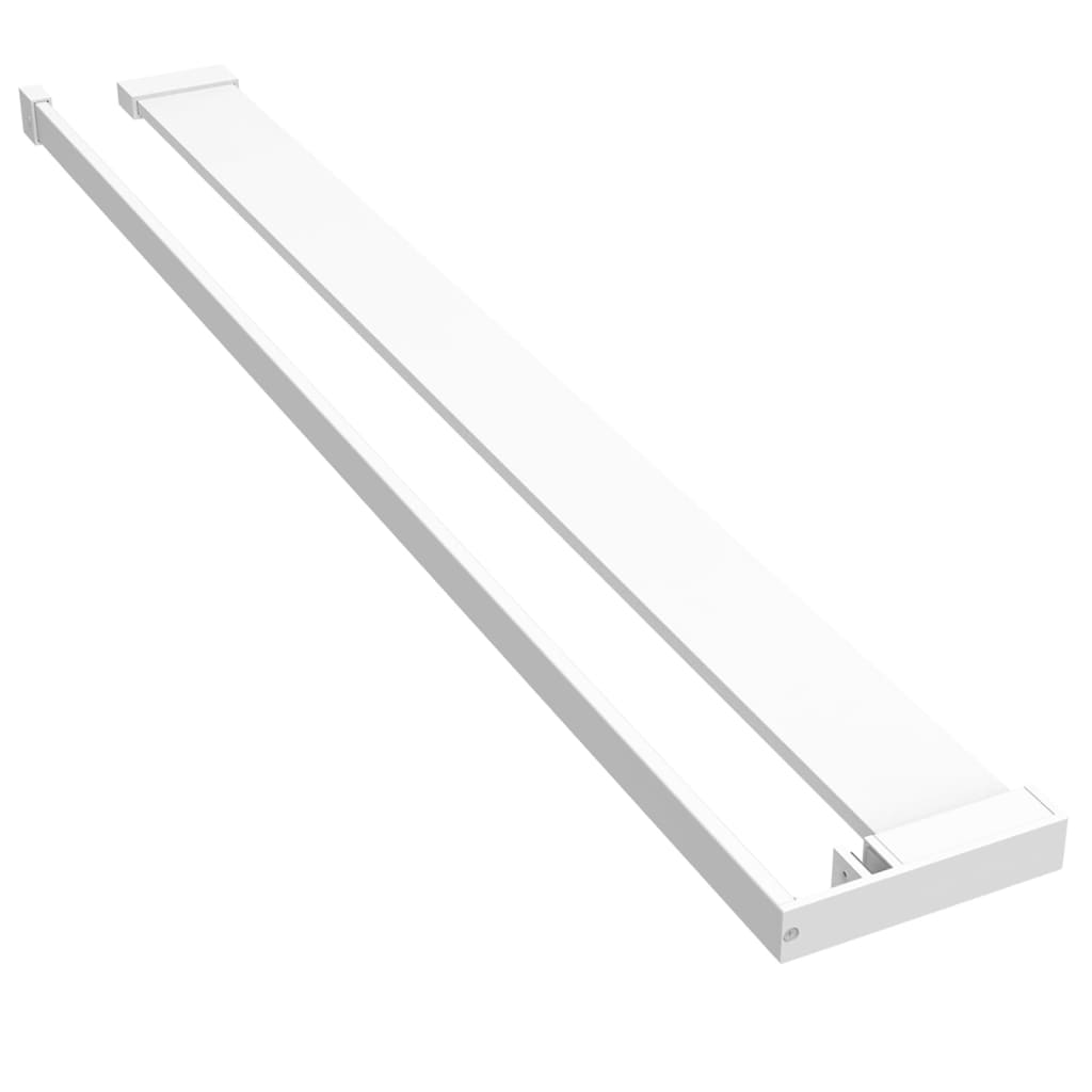 Vidaxl Walkschop für Walk -In -Duschwand 90 cm Aluminium weiß