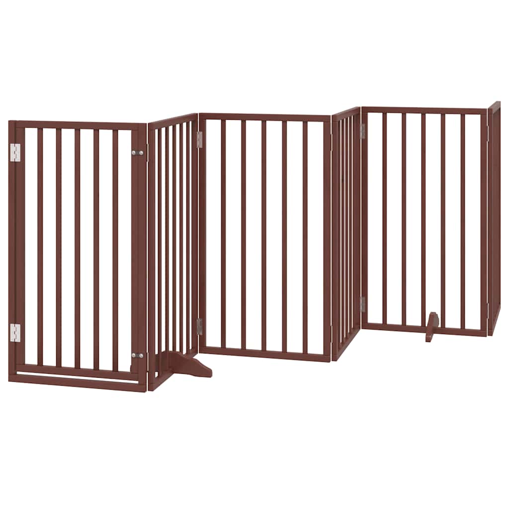 Vidaxx faltbares Hundegitter 6 Paneele 300 cm Pappelholz braun