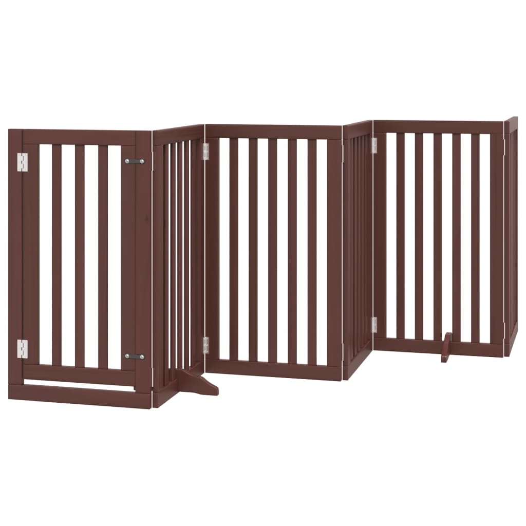 Vidaxx faltbares Hundegitter 6 Paneele 300 cm Pappelholz braun