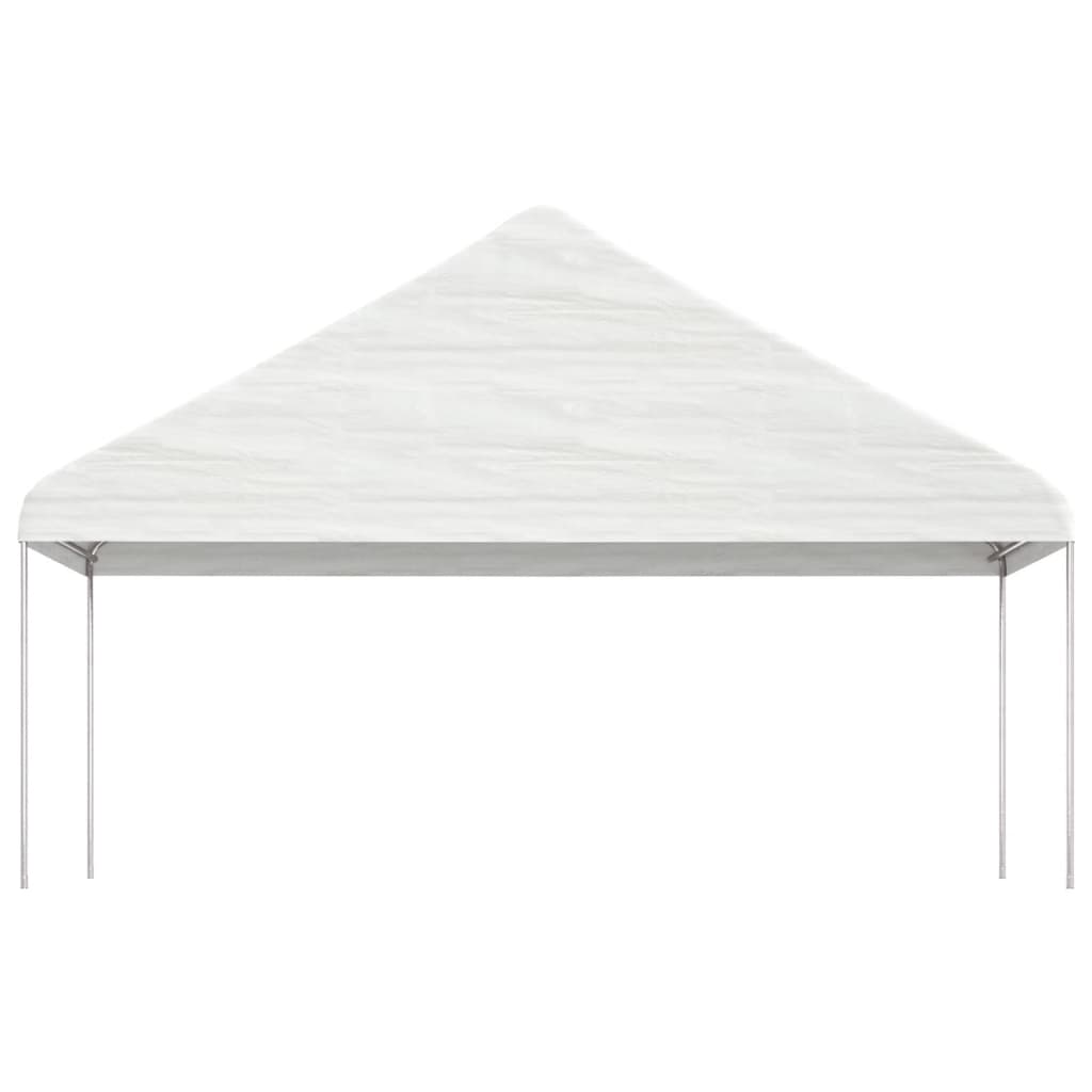 VidaXL Pavillon mit Dach 5,88 x 2,23 x 3,75 m Polyethylen weiß