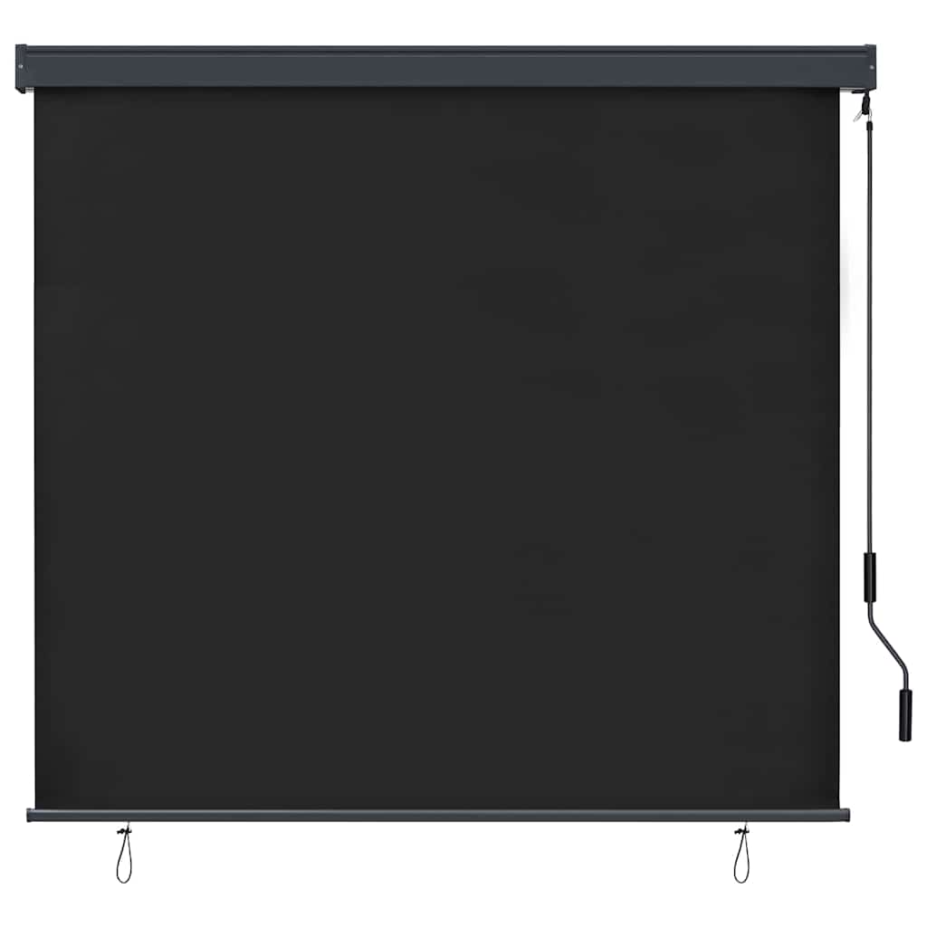 Vidaxl rolgordijn gestreept antraciet 180 x 250 cm stof en aluminium