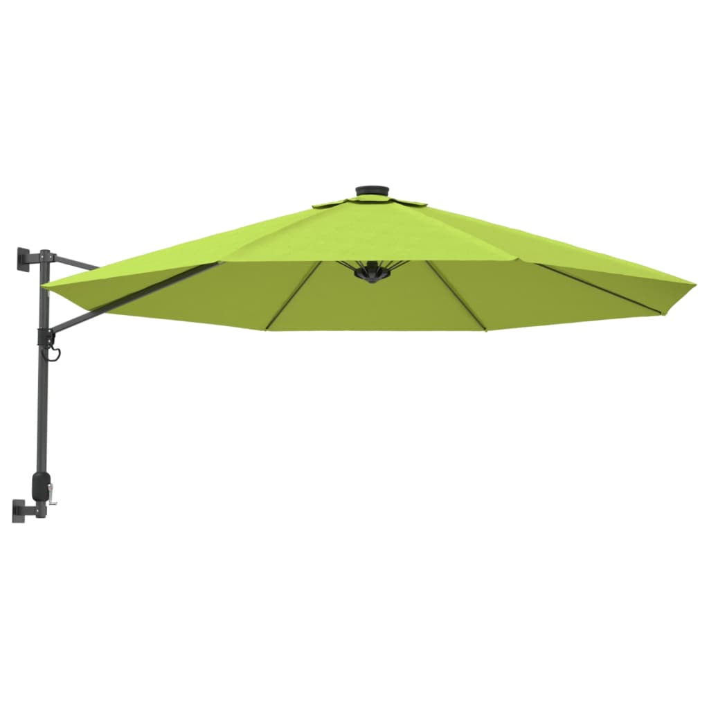 VidaXL Wandschirm mit LEDs 290 cm apfelgrün