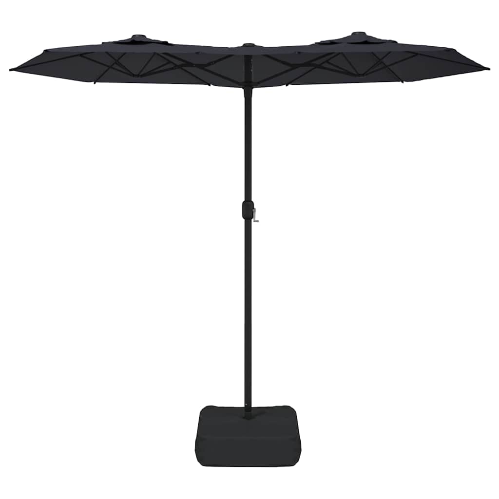 Vidaxx Sonnenschirm Doppeldach 316x240 cm schwarz