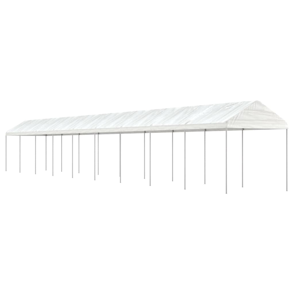 VidaXL Pavillon mit Dach 20,07 x 2,28 x 2,69 m Polyethylen weiß