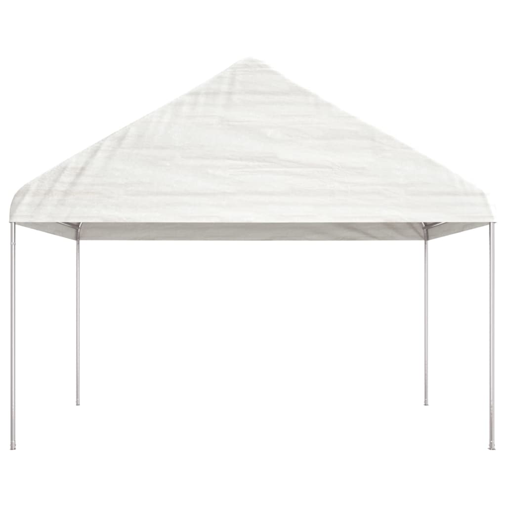 VidaXL Pavillon mit Dach 6,69 x 4,08 x 3,22 m Polyethylen weiß