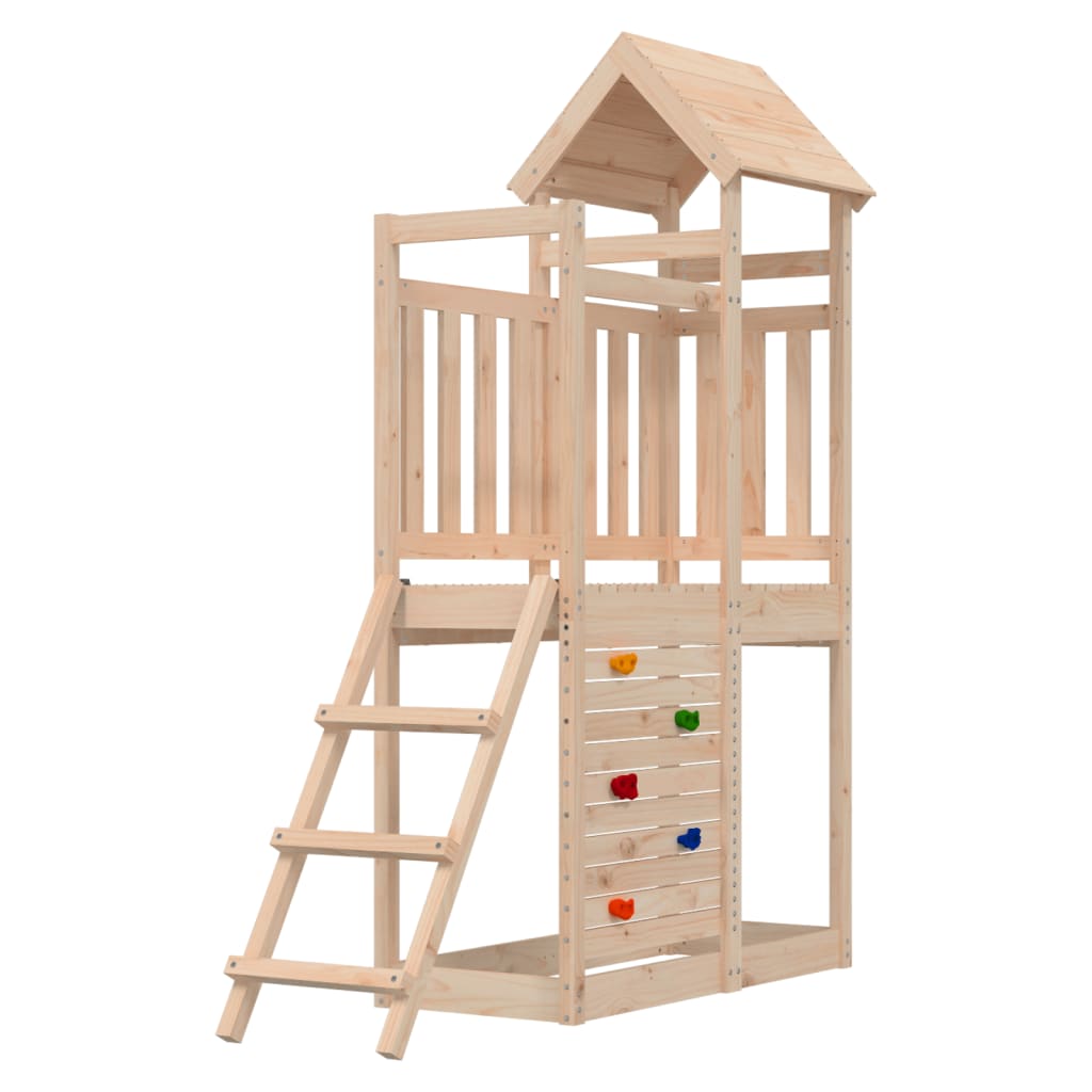 VidaXL Spielhaus 52,5x110,5x214 cm massives Kiefernholz