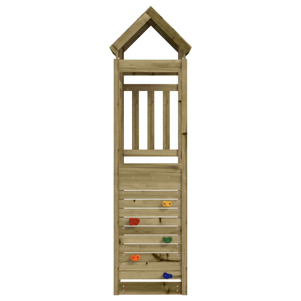 Vidaxx Spielturm mit Kletterwand 53x110x214 cm imprägniertes Kiefernholz