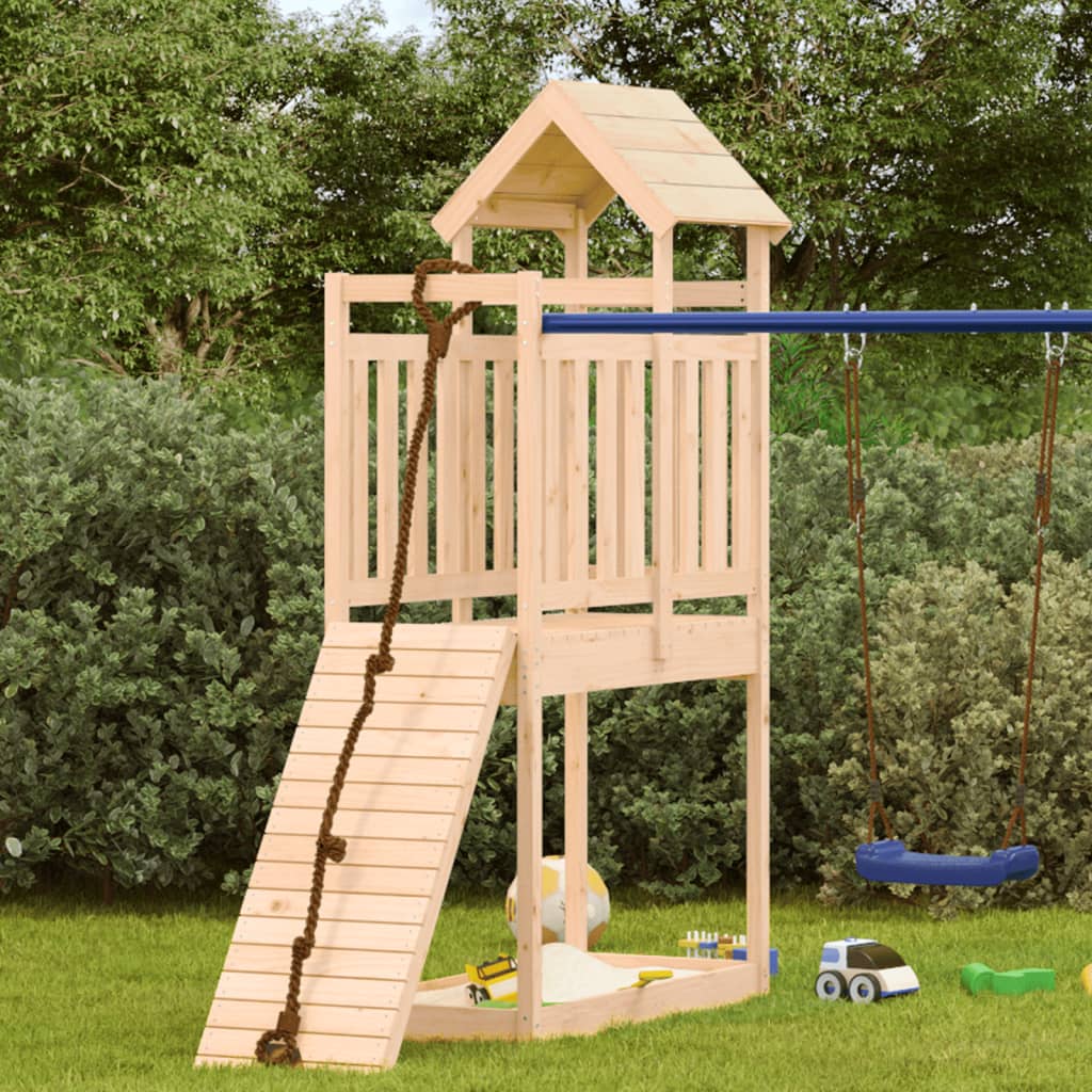 VidaXL Spielturm 52,5x110,5x214 cm massives Kiefernholz