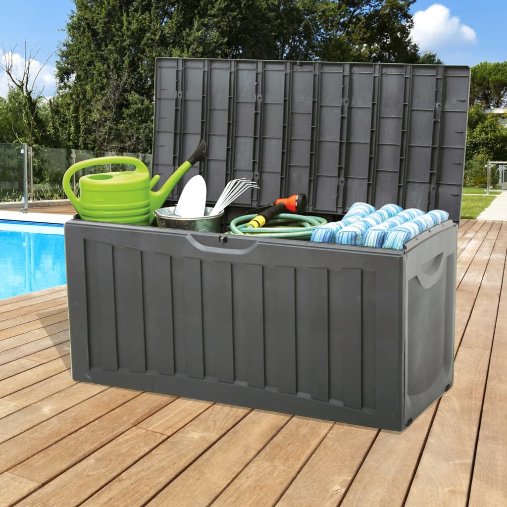 Vidaxx Aufbewahrungsbox 118x53x57 cm Polypropylen schwarz