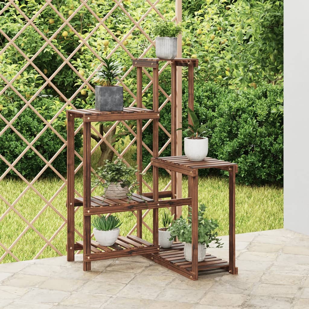 VidaXL Pflanzenständer 62,5 x 61,5 x 101,5 cm, massive Fichte