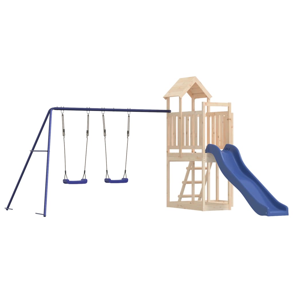VidaXL Spielhaus aus massivem Kiefernholz