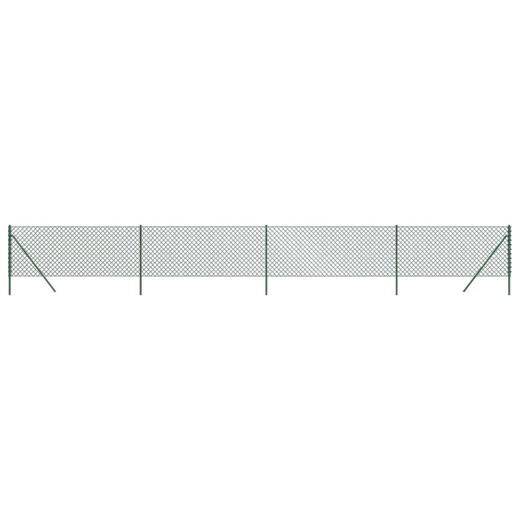 VidaXL Maschendrahtzaun 1,1x10 m grün